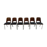 6 stackable Baumann chairs