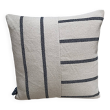 Striped woven cushion 40x40cm