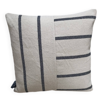 Coussin tissé rayure 40x40cm