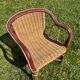 Vintage wicker armchair 1960