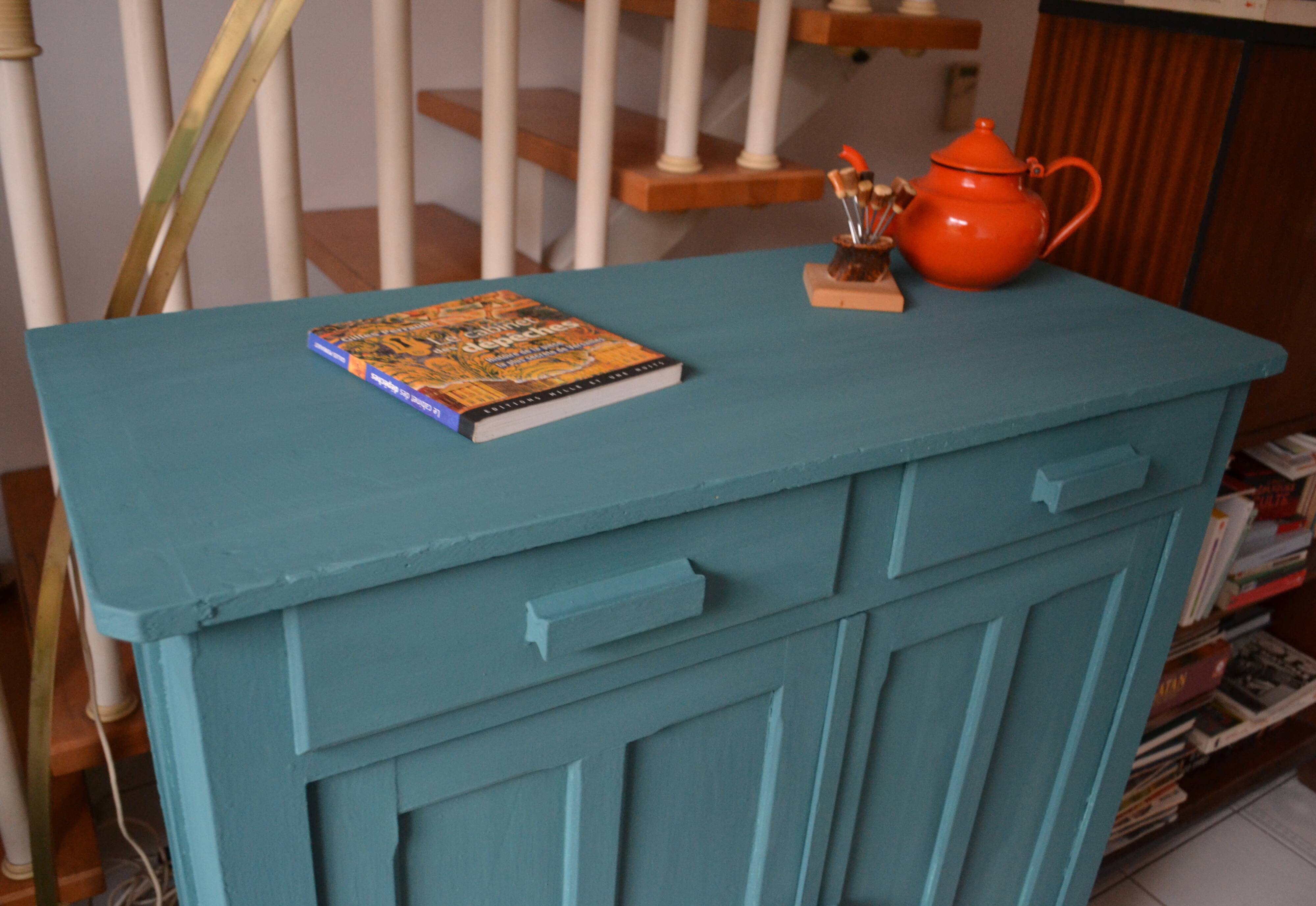 Parisian buffet turquoise green 50s/60s