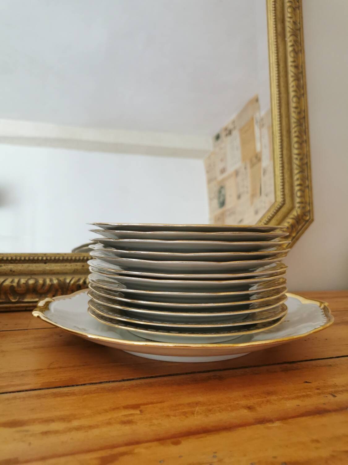 Vintage SFP porcelain dessert service