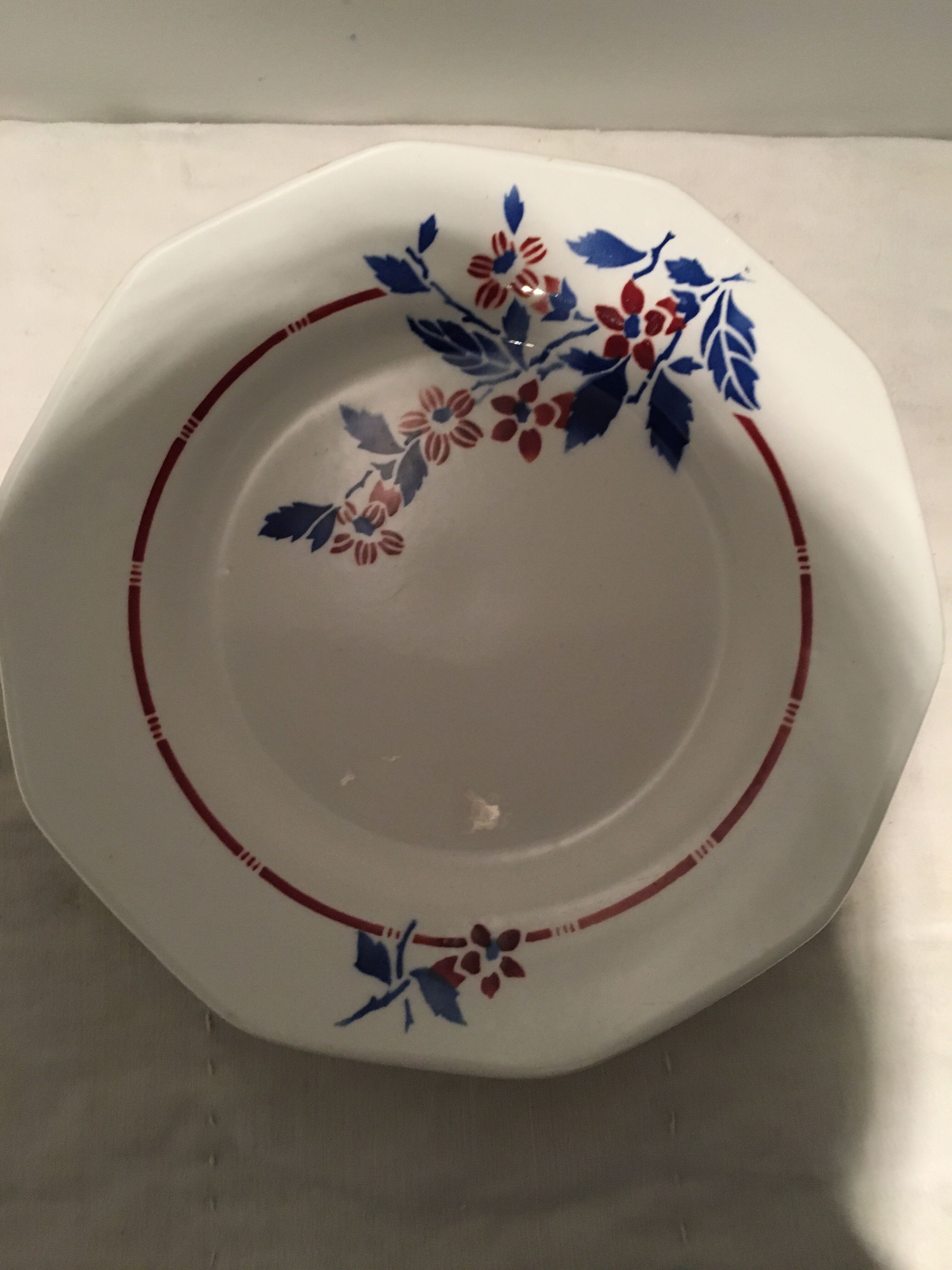 Set of 5 plates the amandinoise