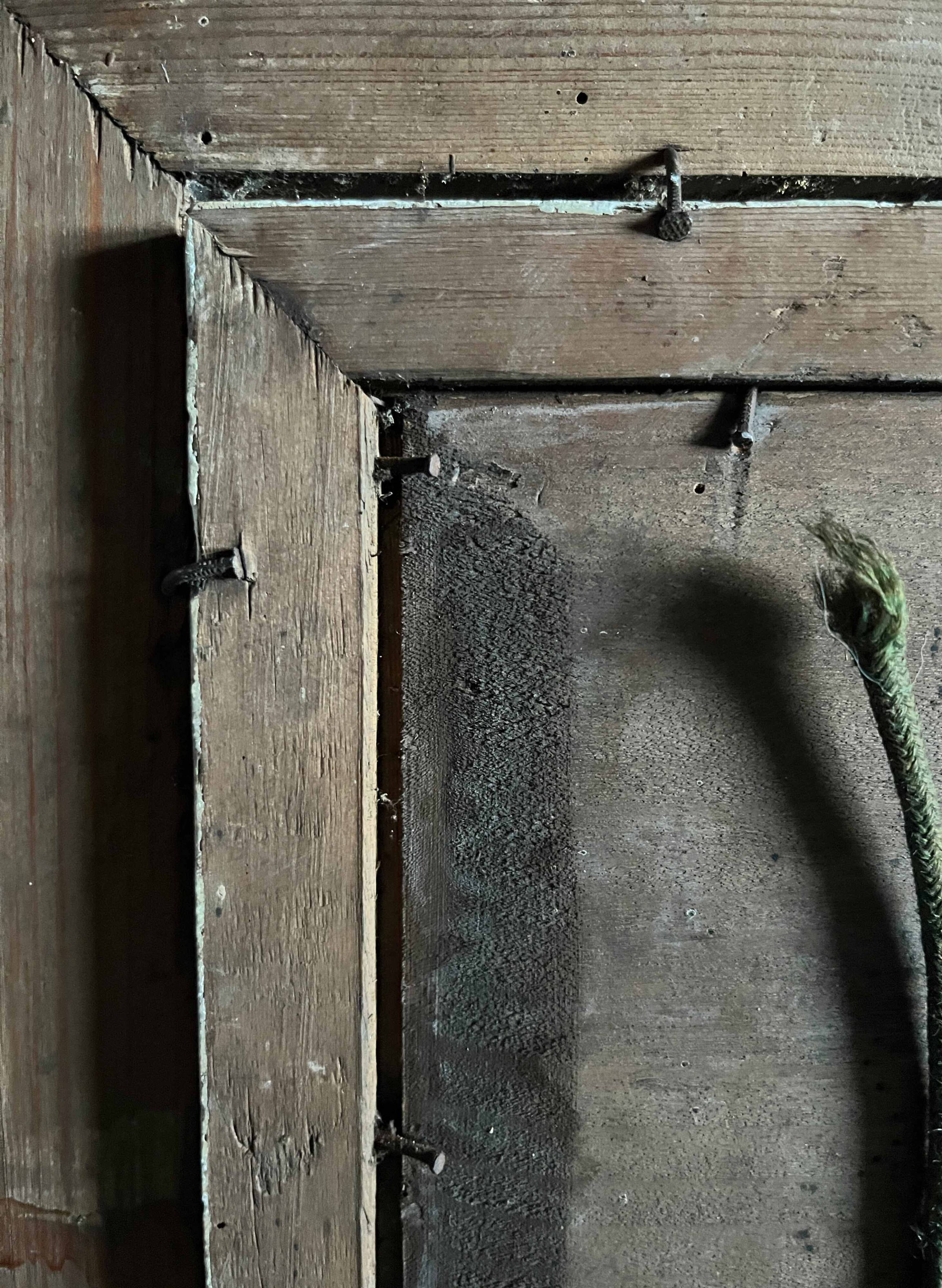 HST painting "Winter landscape with rider" signed Alberty XIX° + frame