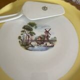 Pie tray and its small earthenware scoop Windmill