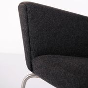 Wingchair – Hans J. Wegner – Model CH445 – Carl Hansen & Søn – Grey Hallingdal – With Footstool
