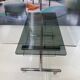 Metal and smoked glass hi-fi video furniture