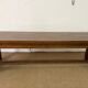 Wooden farmhouse table