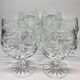 6 crystal cognac glasses