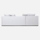 Canapé d’angle malmo gris colombe, design scandinave