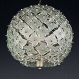 Artistic glass suspension Sputnik by Fontana Arte, Italy, 1960s
