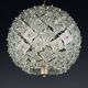 Suspension en verre artistique Sputnik par Fontana Arte, Italie, années 1960