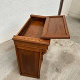 Late 19th century oak reception counter