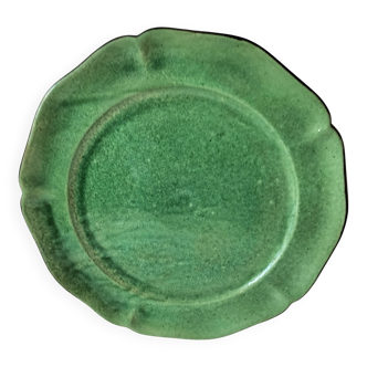 Large Dieulefit platter, pottery from Haute-Provence