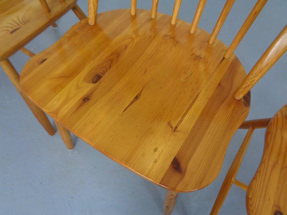 Pine Chairs by Erik Ole Jørgensen, Set of 5