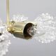 Mid-century Sputnik brass glass chandelier, 1970s Czechoslovakia