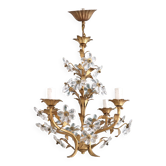 Lustre aux fleurs,  style Florentin XXème