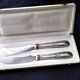 Set of 2 silver-plated and stainless steel Nogent serving knives