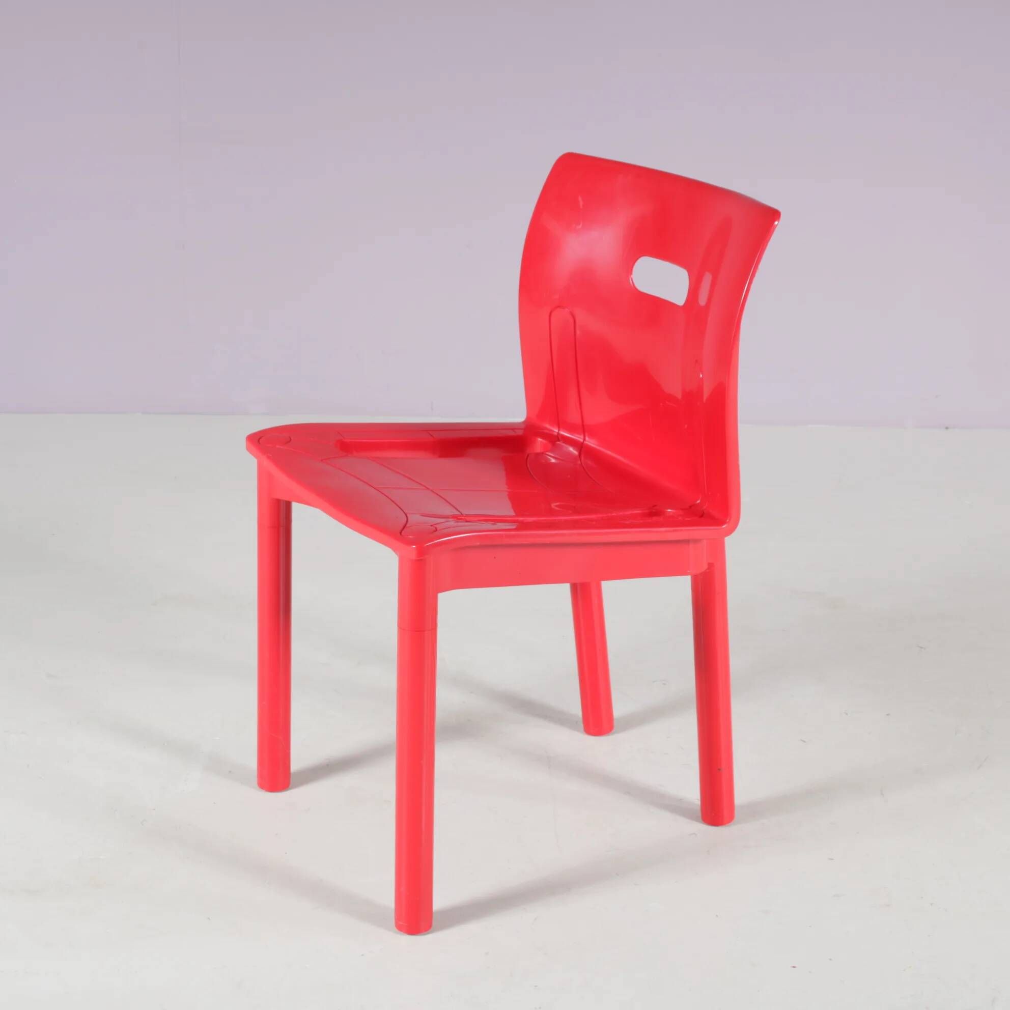 1980s “4870” chairs by Anna Castelli Ferrieri for Kartell, Italy