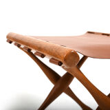 Poul Hundevad Oak Guldhøj Folding Stool Model PH-41 1960s