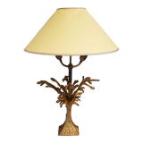 Chiseled bronze table lamp