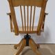 Adjustable office chair, in solid light oak – 1940