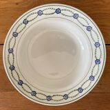 6 antique deep plates in earthenware from Saint-Amand (Nord)