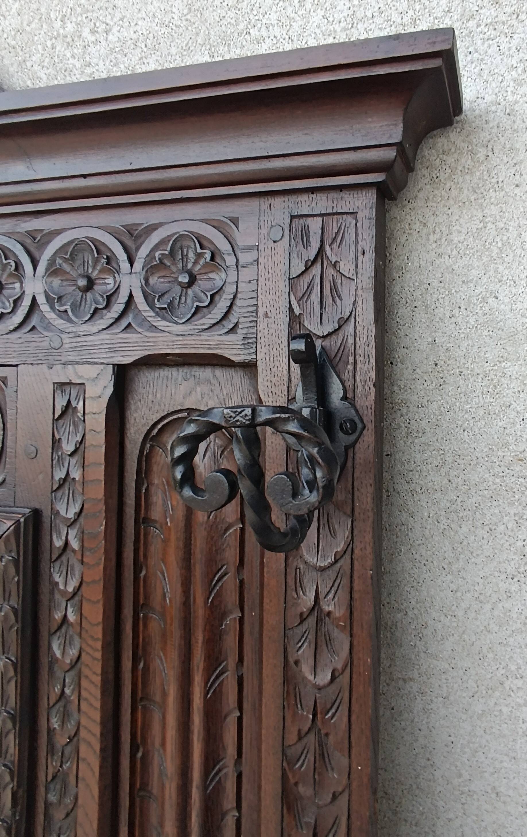 Breton coat rack in natural wood