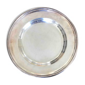 Art Deco silver metal presentation plate