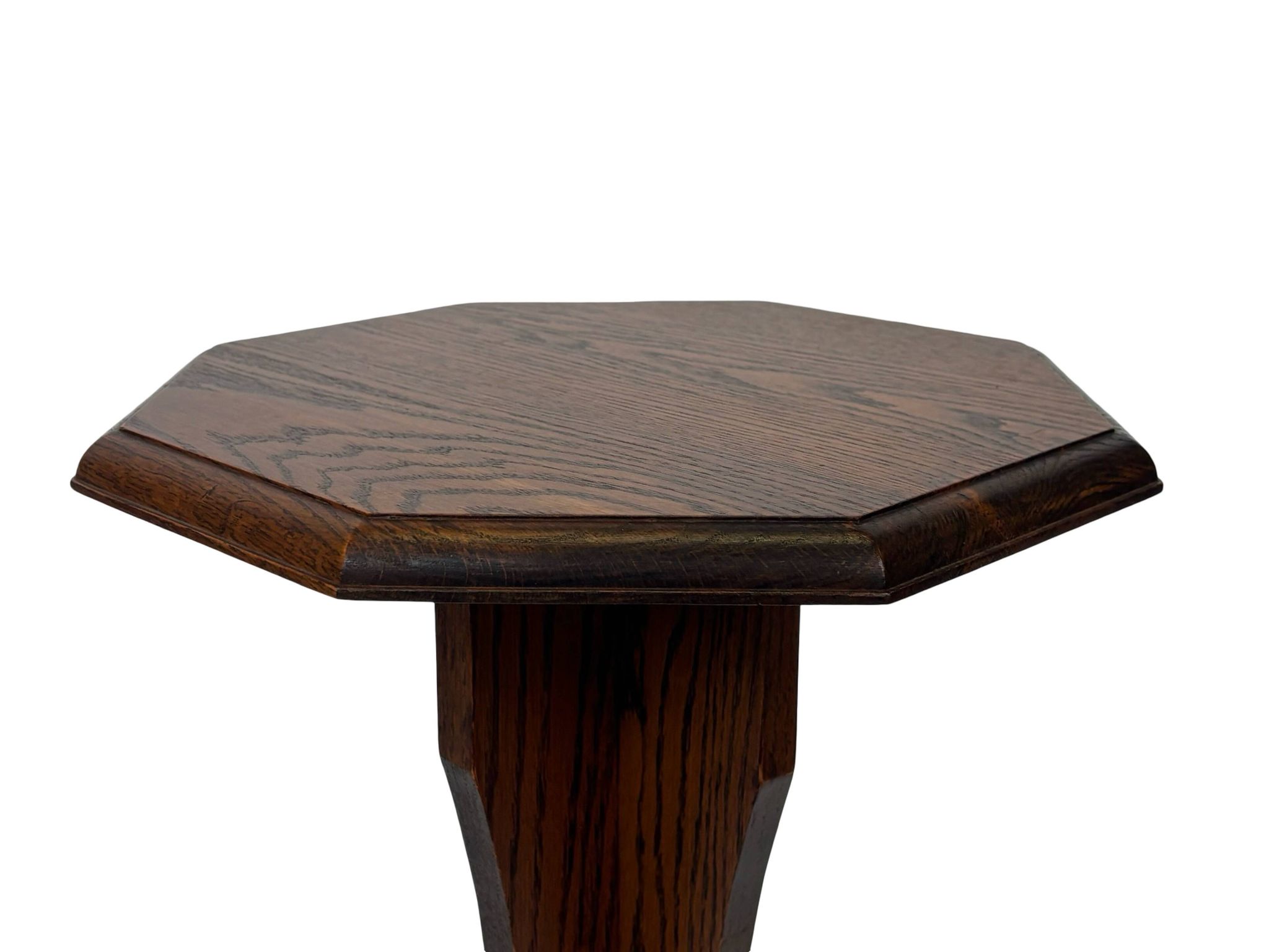 Vintage Plant Stand Side Table Oak Design minimalist