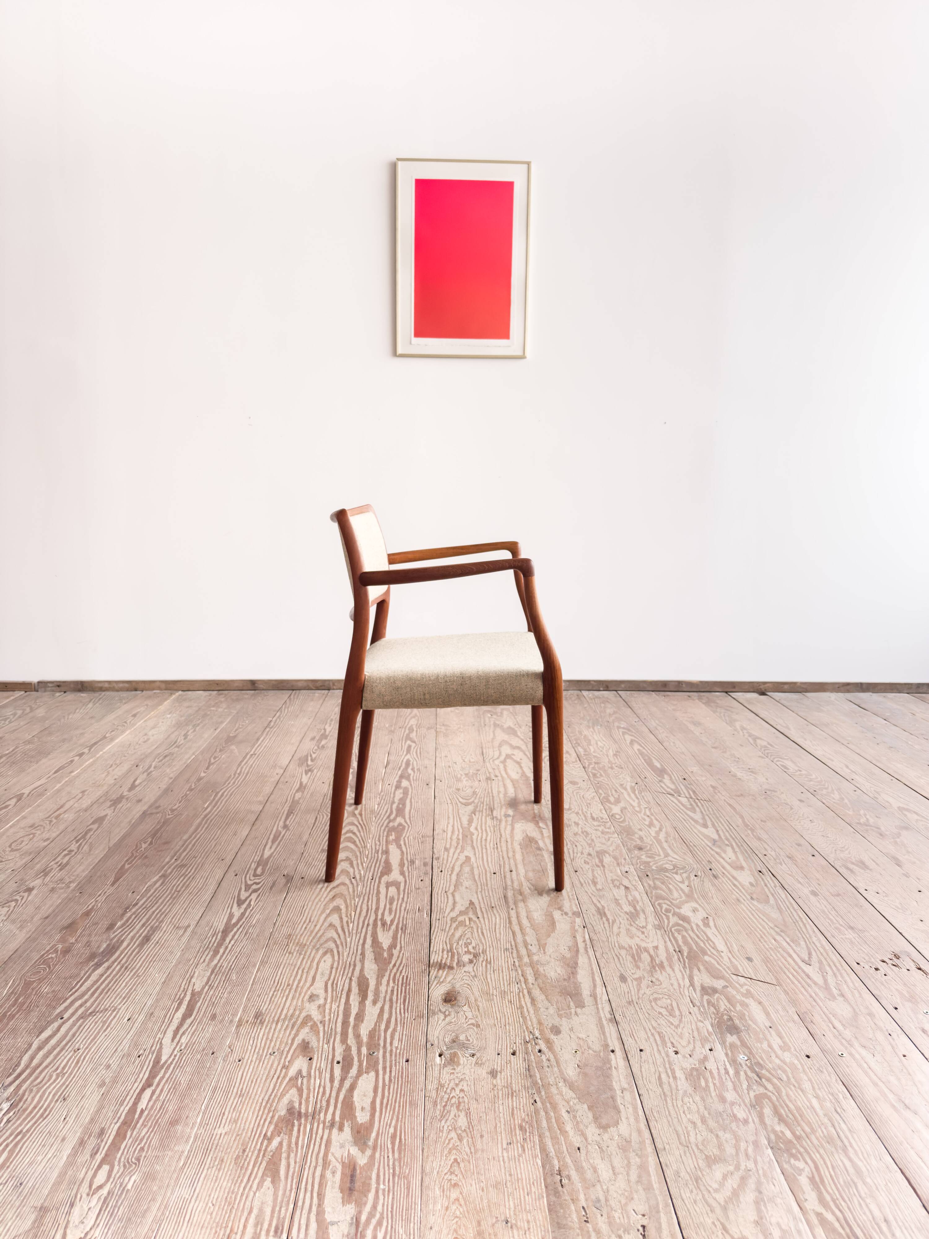 Fauteuil modèle 65 en teck par Niels O. Møller, Danemark