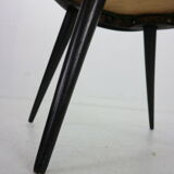 Black original "circle" chair Yngve Ekström for Swedese, 1960s, Sweden
