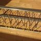 Gold metal wall coat rack