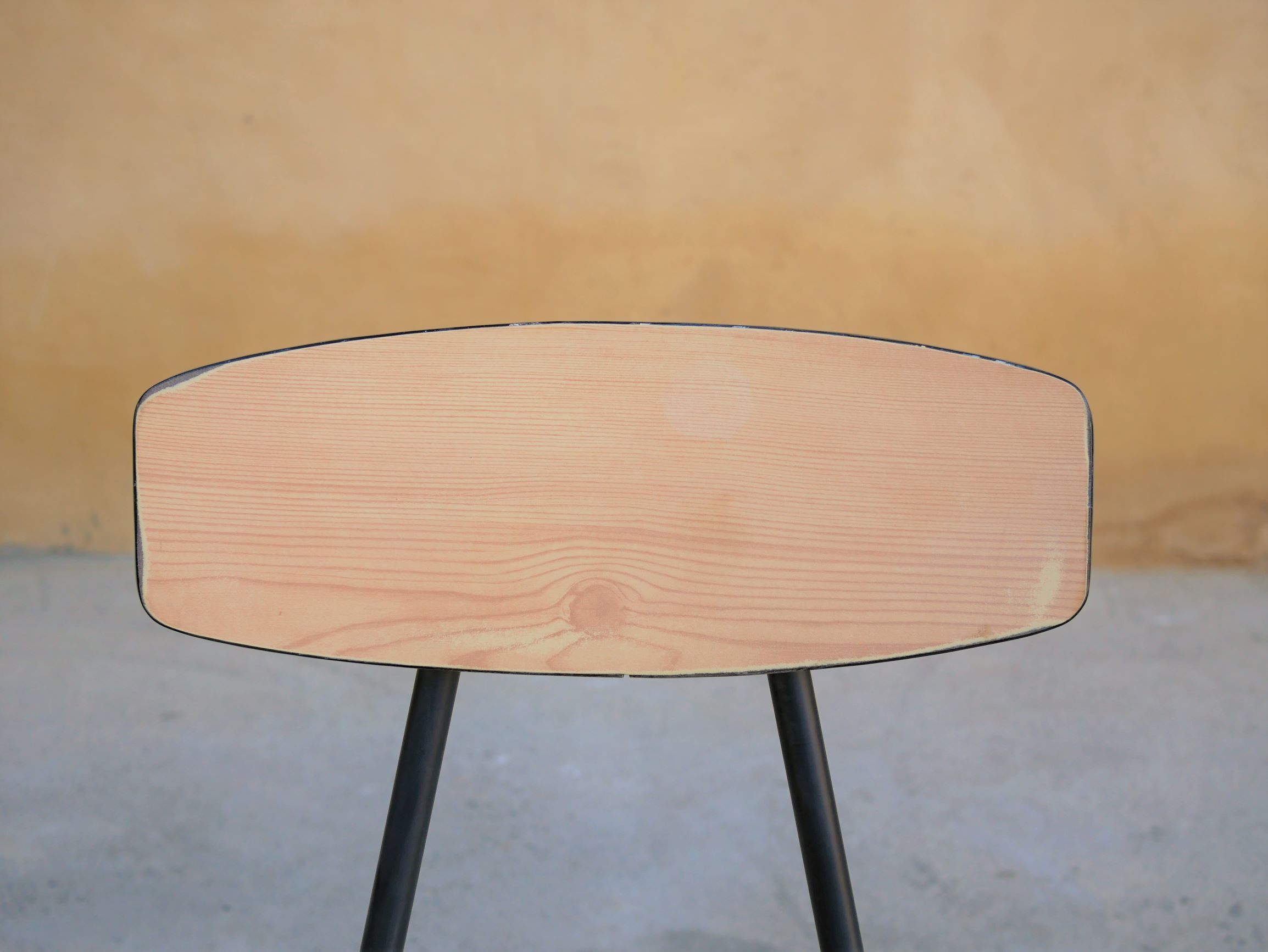 Vintage black metal chair