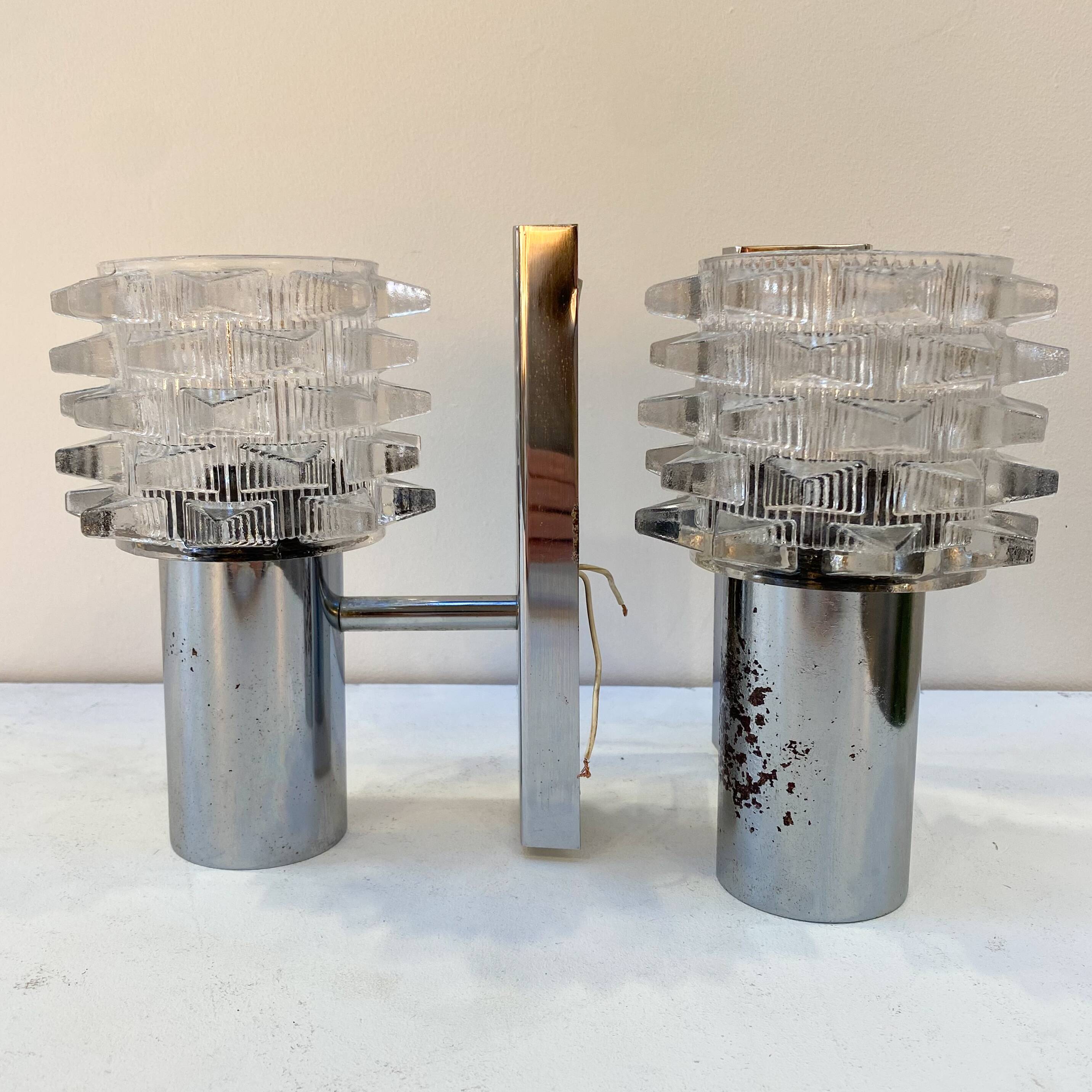 Pair of Raak wall lights from the 70s