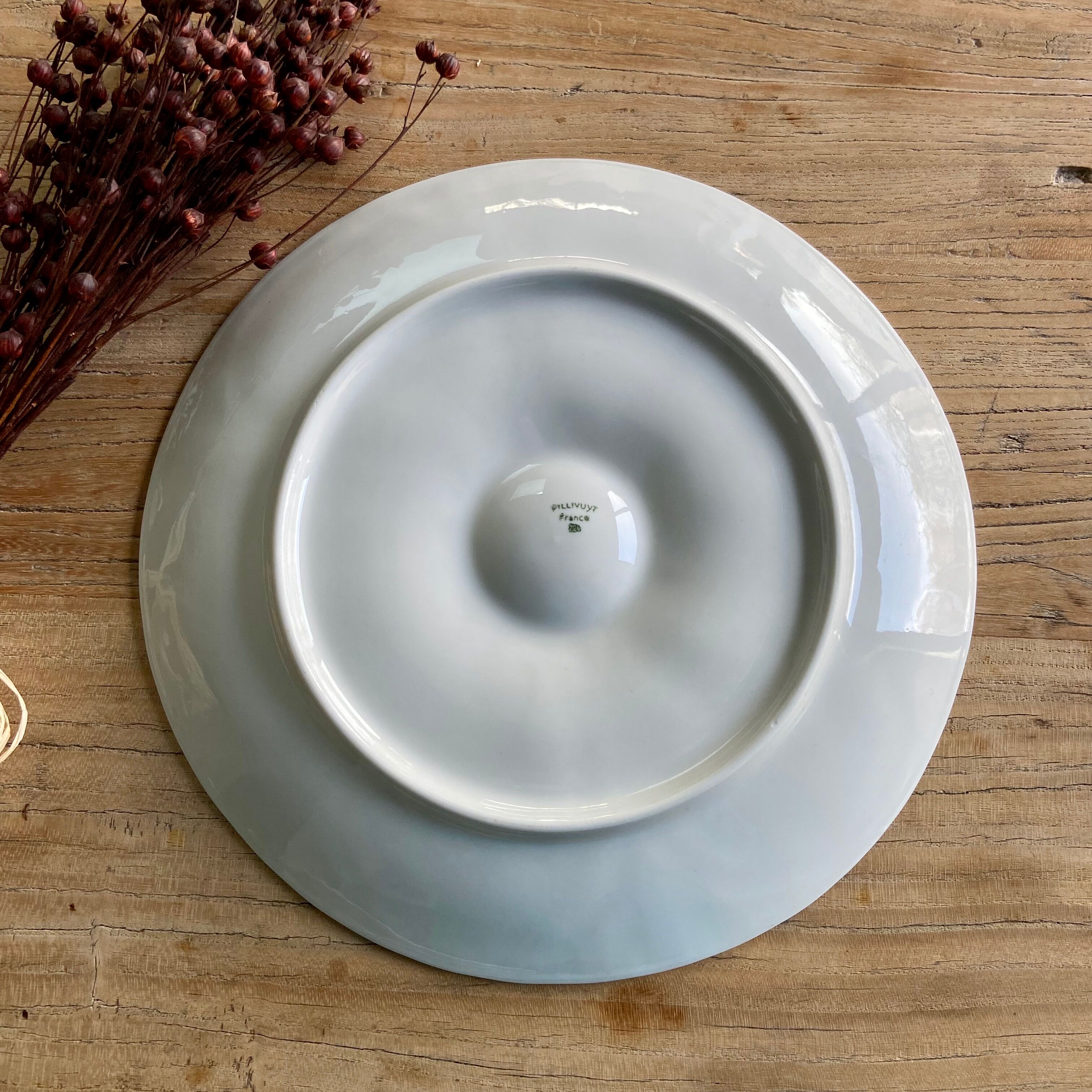 6 Pillivuyt oyster plates France