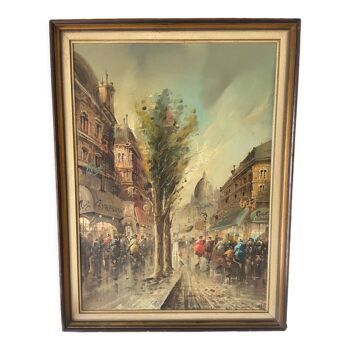 Signed Montmartre painting