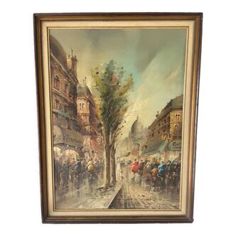 Signed Montmartre painting