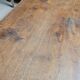 Antique solid oak bistro restaurant table, 1900s -1m53