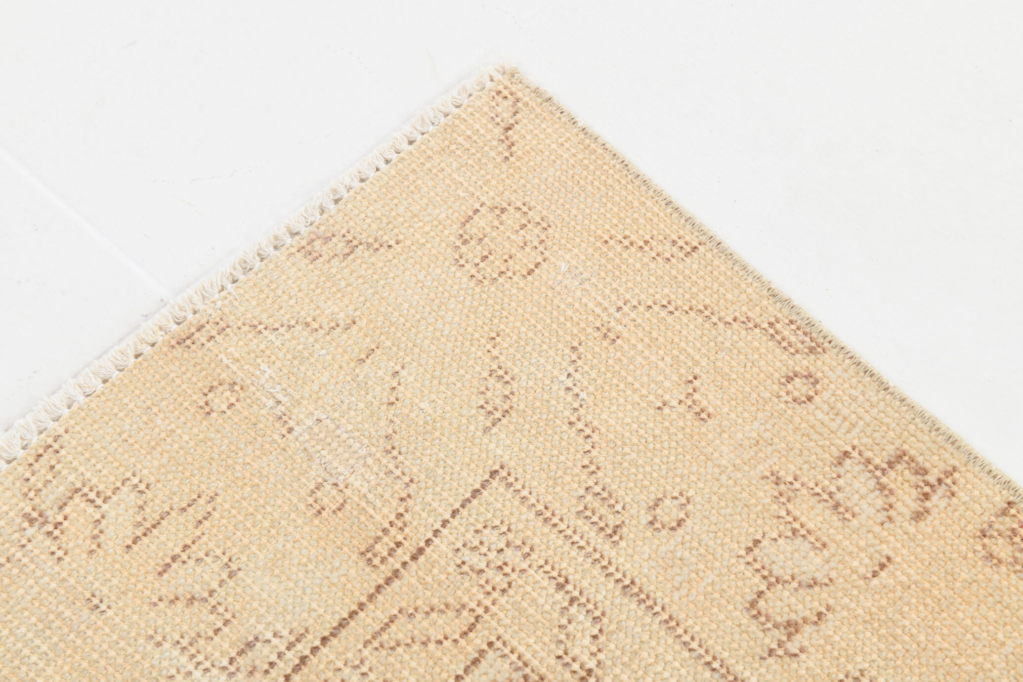 6x9 Beige & Brown Handmade Turkish Rug 285x178Cm