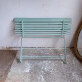 Banc de jardin pliant à lattes bois et métal