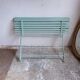 Former folding garden bench with wooden and metal slats
