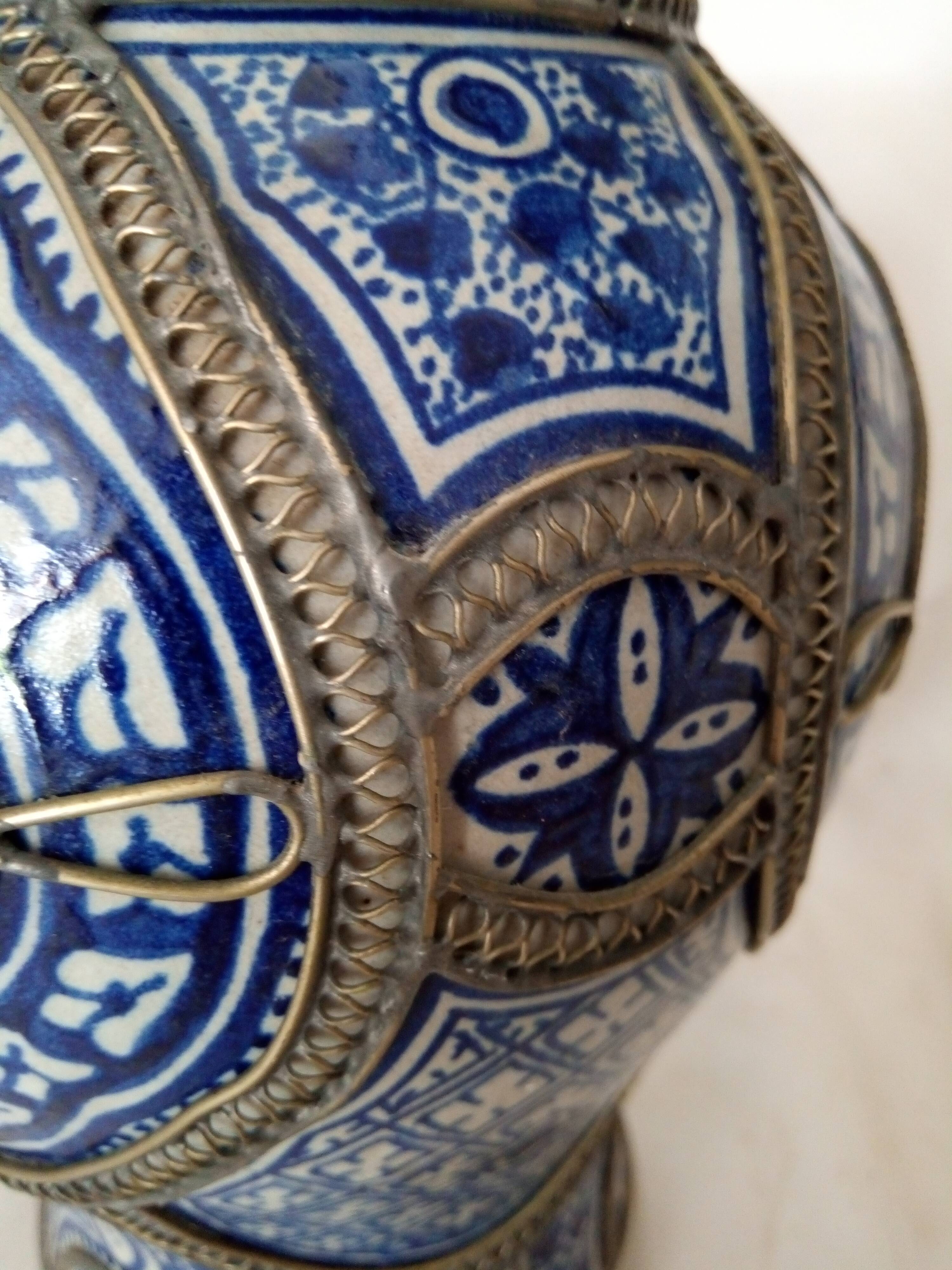 Ancient vase in earthenware from Fez, Morocco