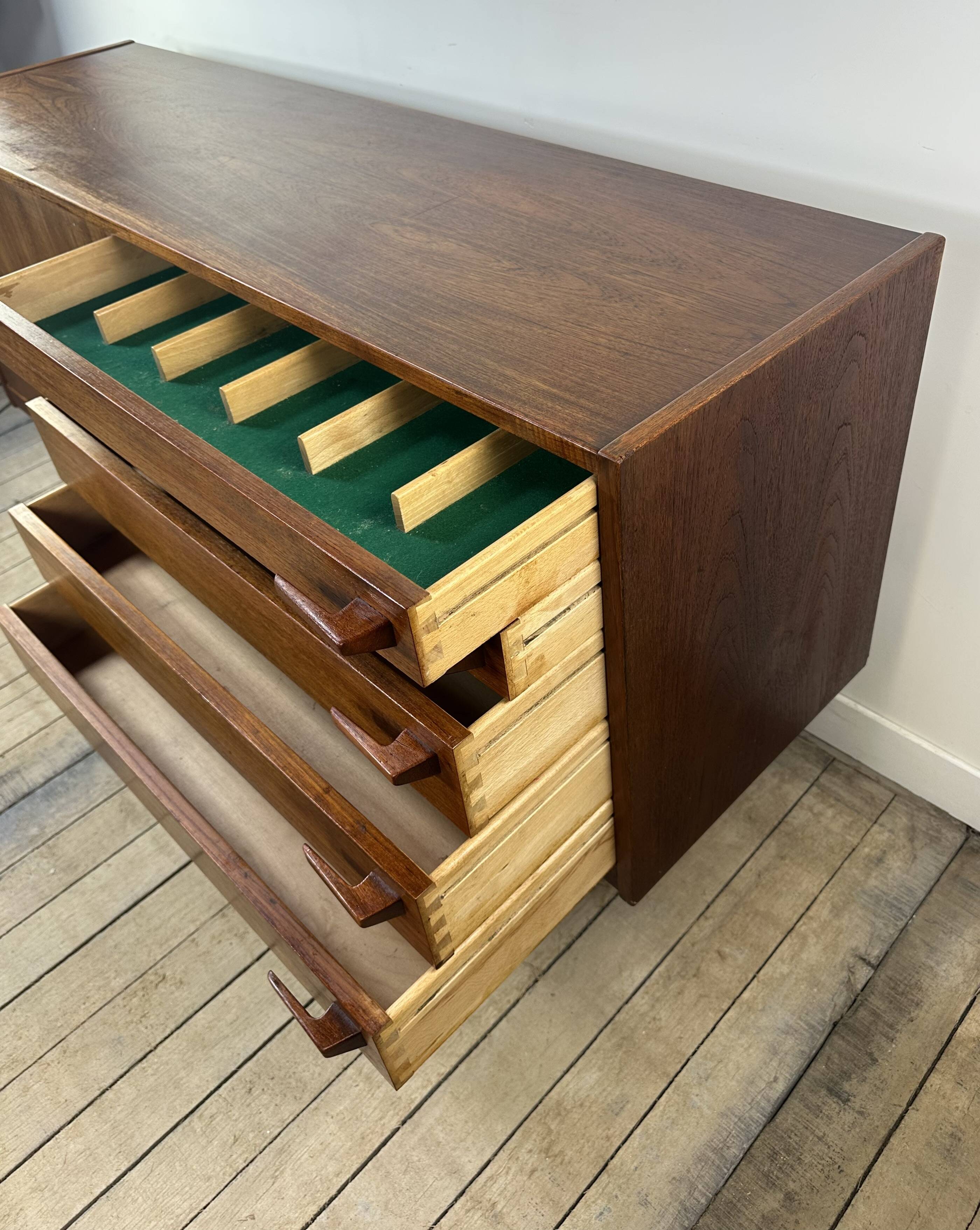 Vintage Scandinavian teak sideboard 1970s