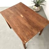 Solid cherry wood desk with spindle legs
