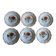 Set of 6 old dessert plates Digoin sarreguemines