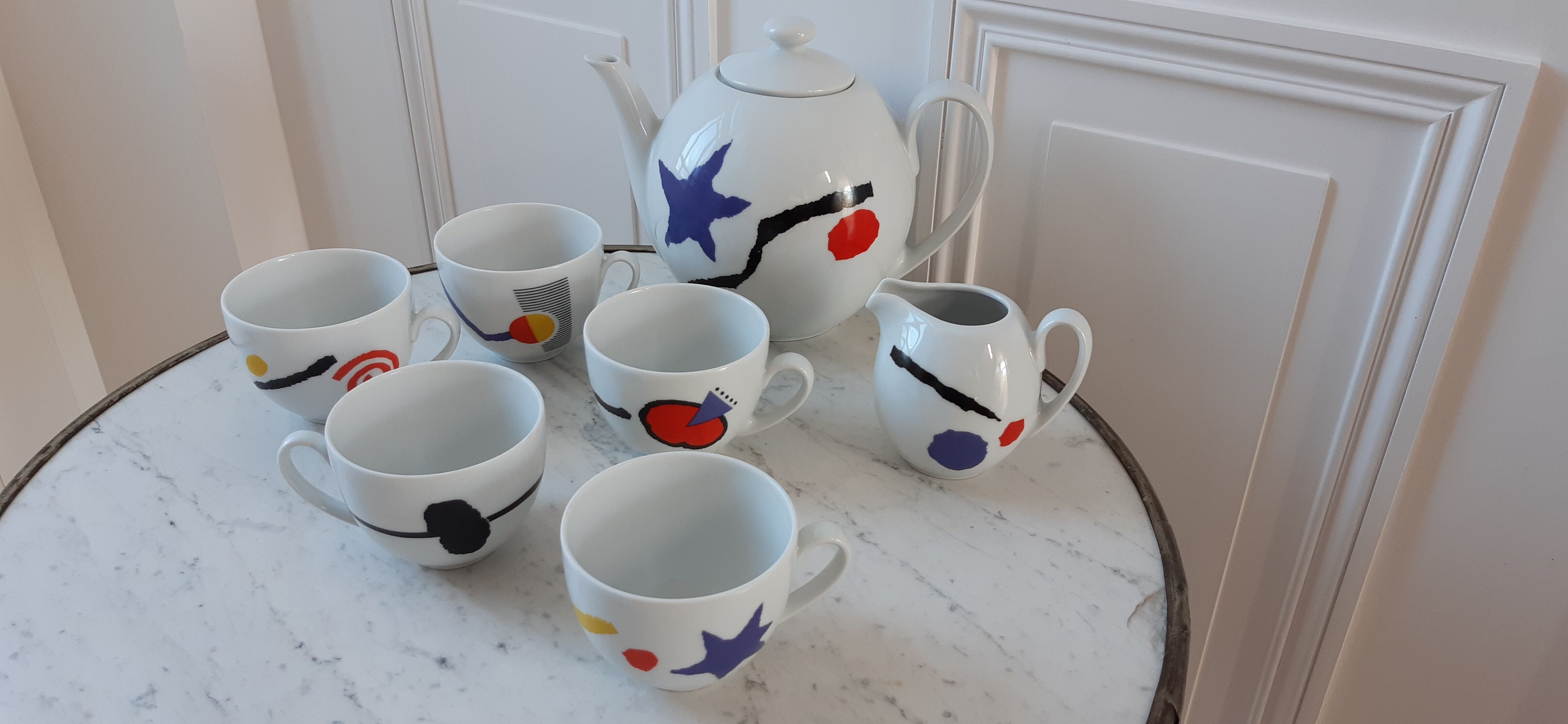 Tea set Axis Paris 80s futuristic style