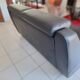 Contemporary black leather sofa