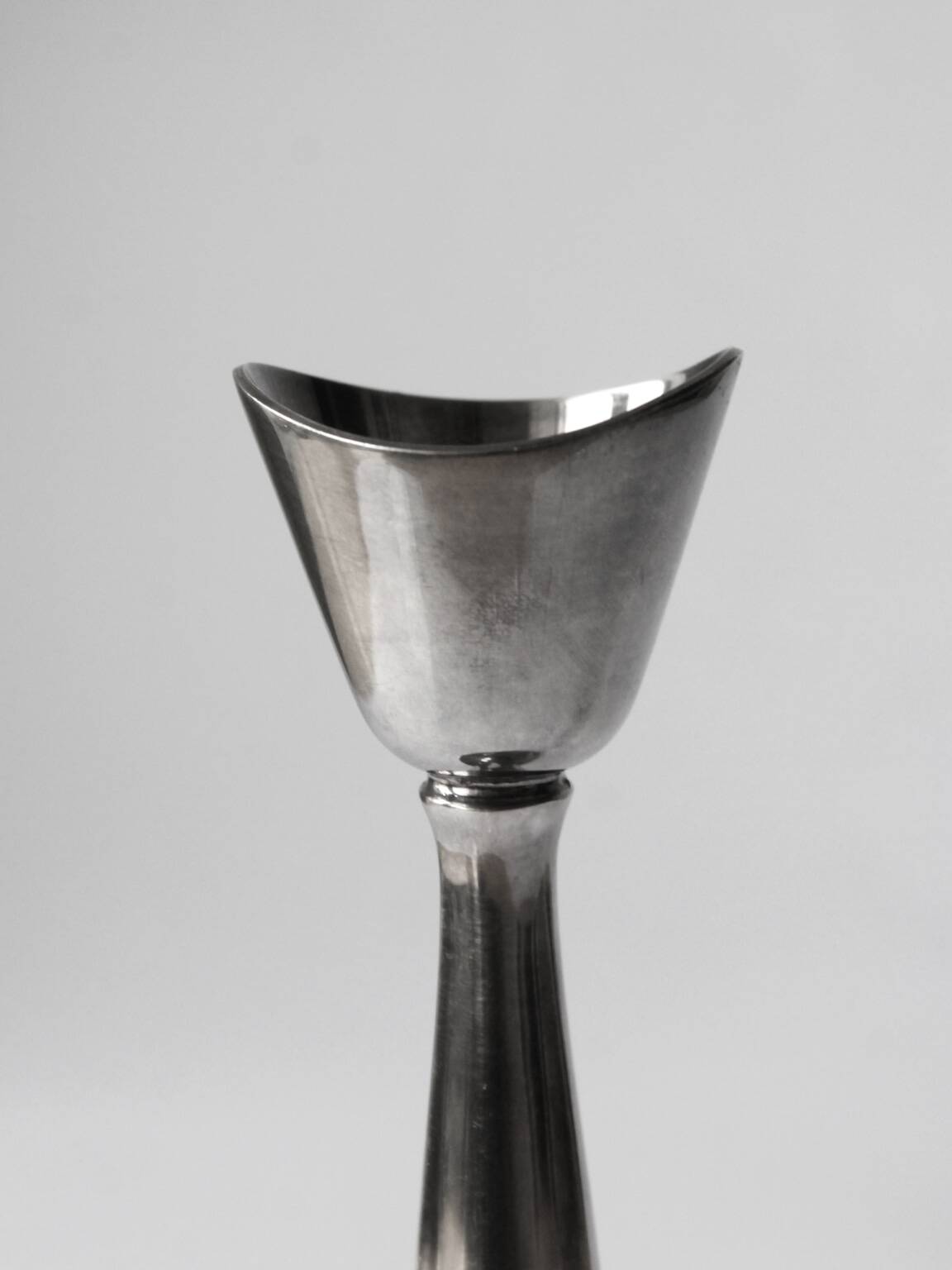 Cohr Silver Plated Candlestick, Denmark, 1960s
