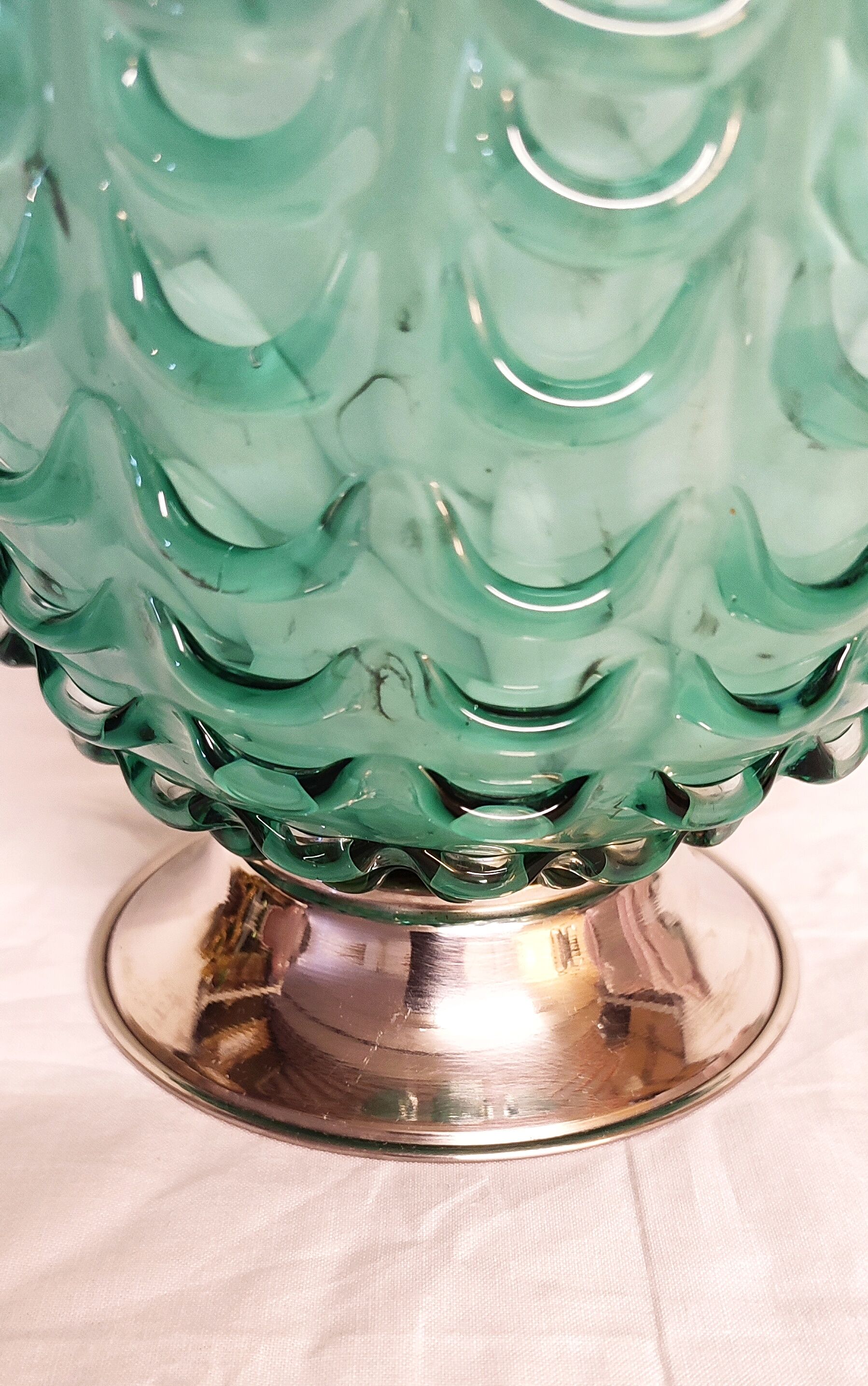 Blue Murano glass vase, Italy, 1970s